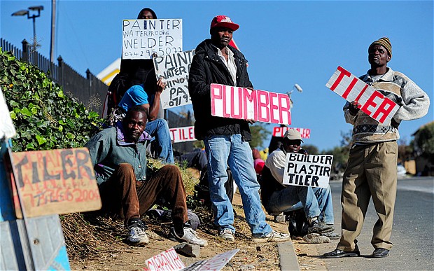 Image result for unemployment in South Africa